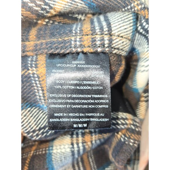 Dickies Mens Flannel Snap Work Shirt Jacket Medium Outdoors Rugged - Picture 7 of 11